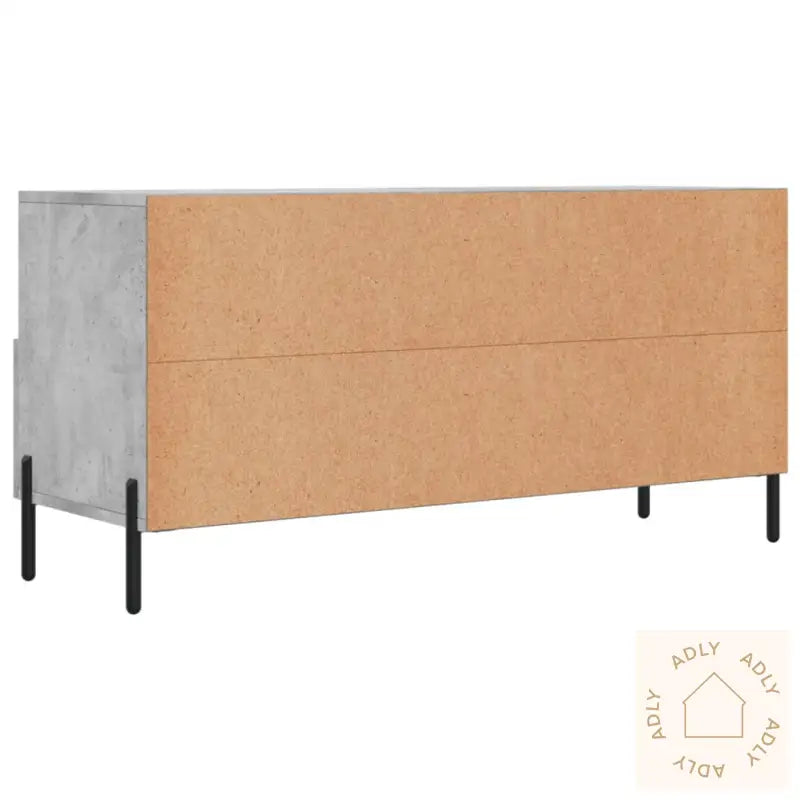 Tv-Benk Betonggrå 120X35X48 Cm Konstruert Tre