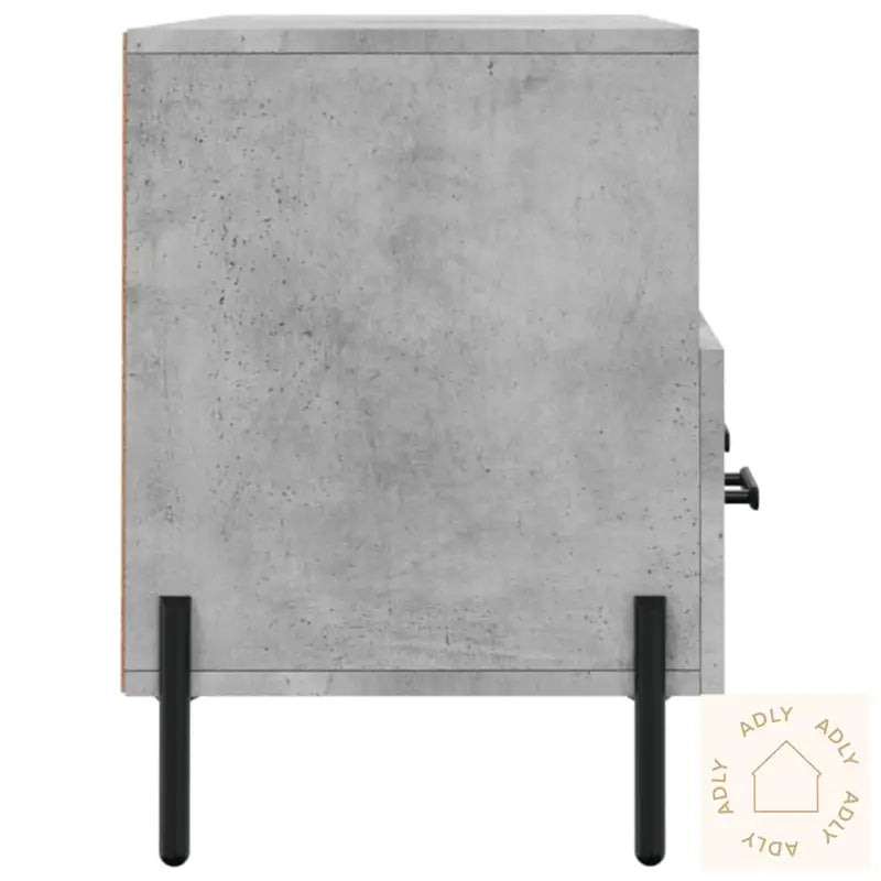 Tv-Benk Betonggrå 120X35X48 Cm Konstruert Tre