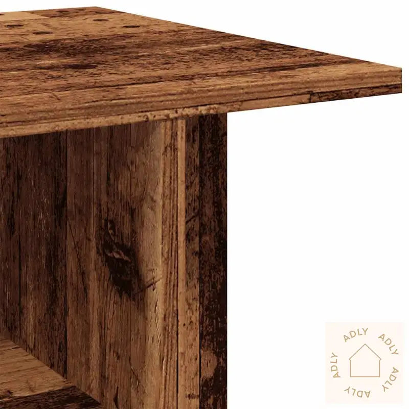 Tv-Benk Med Hjul Gammelt Tre 80X40X45 Cm Konstruert Tre