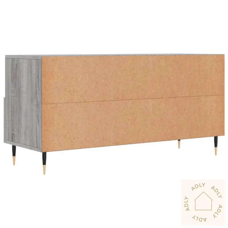 Tv-Benk Grå Sonoma 102X36X50 Cm Konstruert Tre