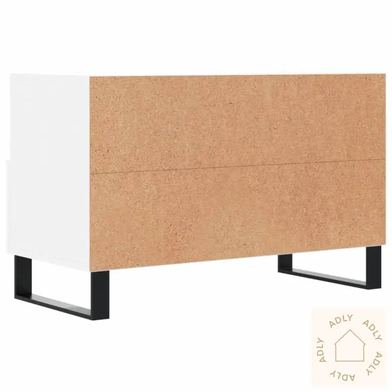 Tv-Benk Hvit 80X36X50 Cm Konstruert Tre