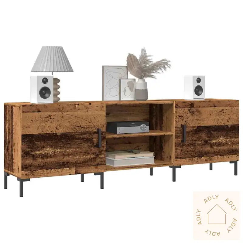 Tv-Benk Gammelt Tre 150X30X50 Cm Konstruert Tre