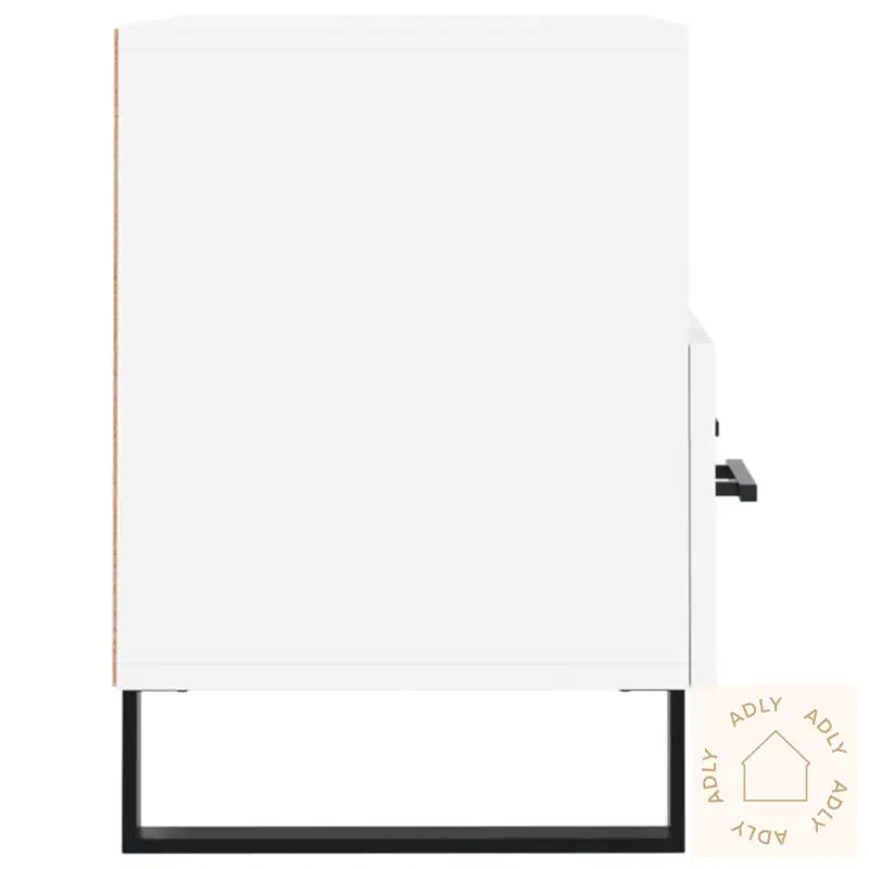 Tv-Benk Hvit 80X36X50 Cm Konstruert Tre