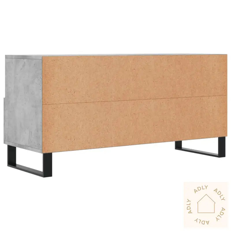 Tv-Benk Betonggrå 120X35X48 Cm Konstruert Tre