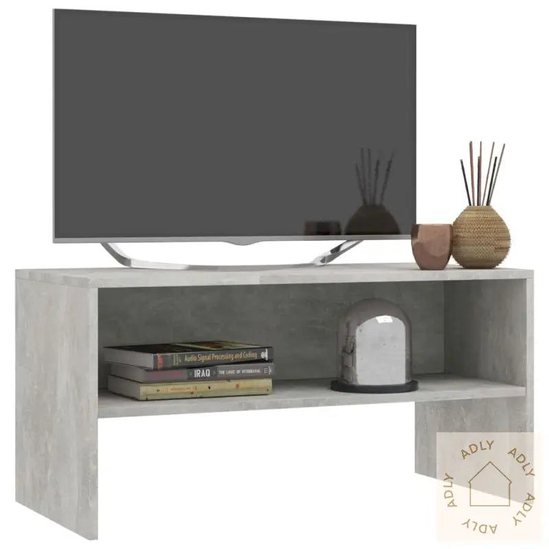 Tv-Benk Betonggrå 80X40X40 Cm Konstruert Tre