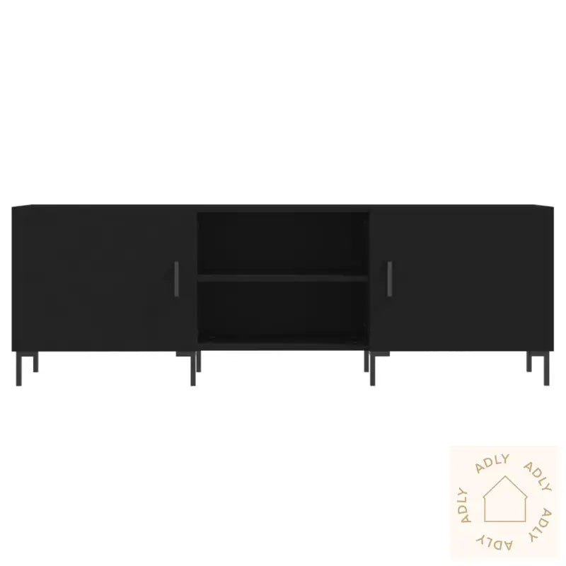 Tv-Benk Svart 150X30X50 Cm Konstruert Tre