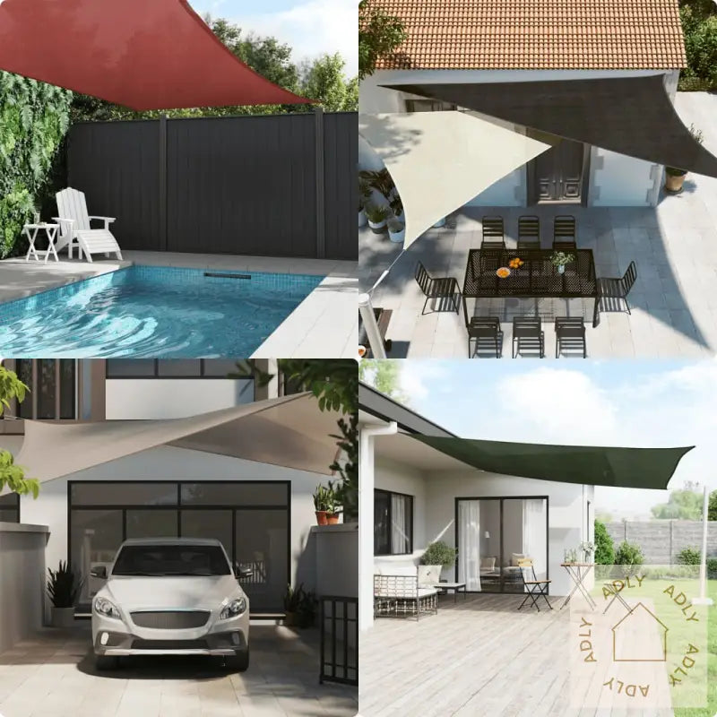 Solseil 160 G/M² Lysegrønn 3X3X4,2 M Hdpe