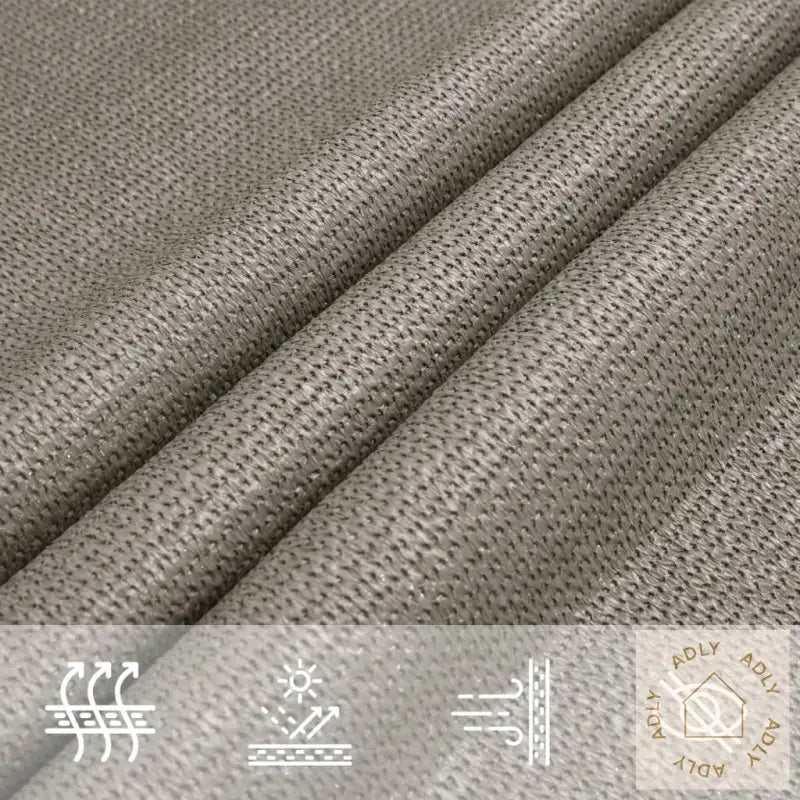 Solseil 160 G/M² Rektangulær Lysegrå 2,5X3,5 M Hdpe