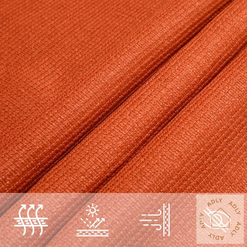 Solseil 160 G/M² Rektangulær Oransje 5X8 M Hdpe