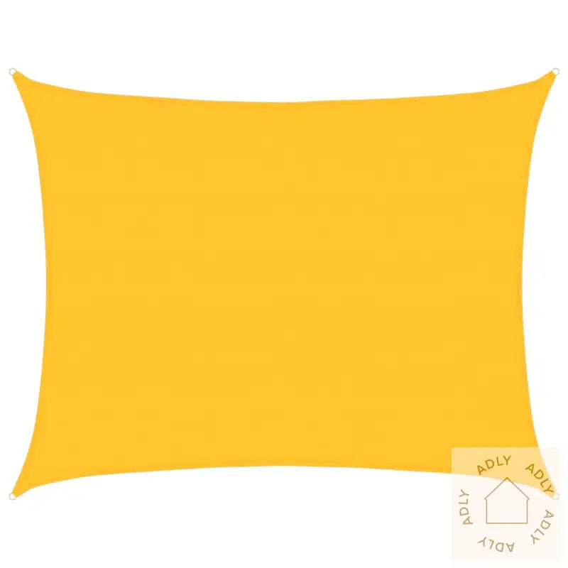 Solseil 160 G/M² Rektangulær Gul 6X8 M Hdpe
