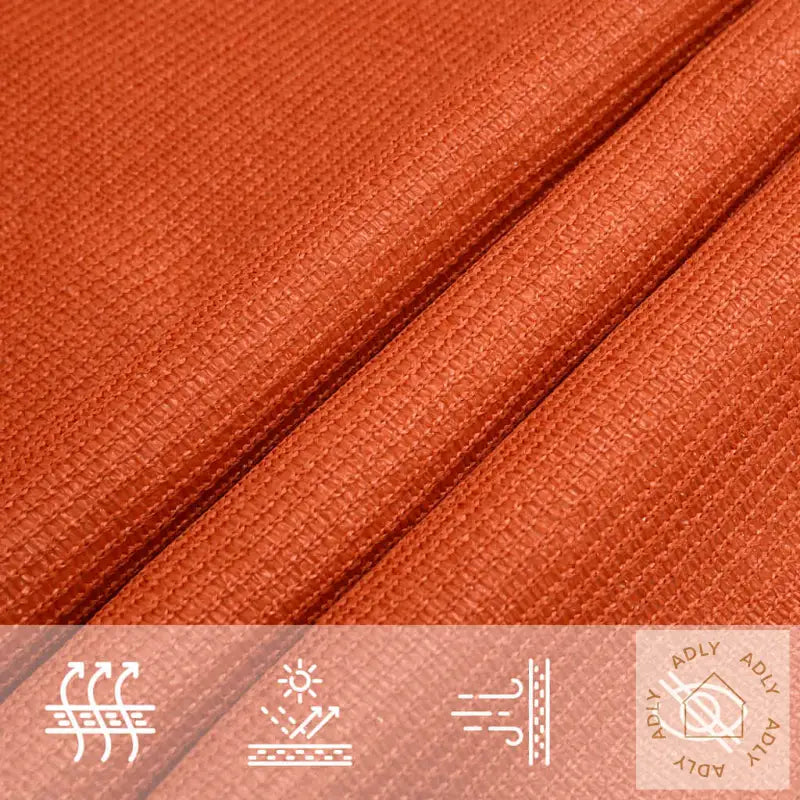 Solseil 160 G/M² Rektangulær Oransje 5X6 M Hdpe