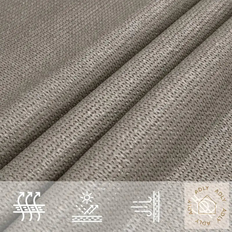 Solseil 160 G/M² Firkantet Lysegrå 6X6 M Hdpe