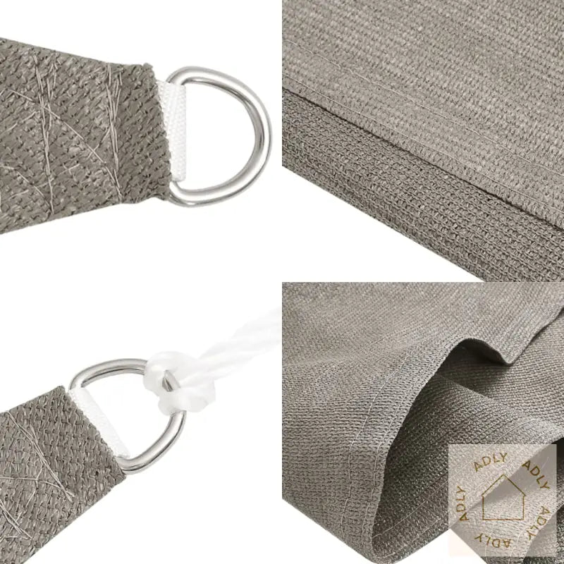 Solseil 160 G/M² Firkantet Lysegrå 6X6 M Hdpe