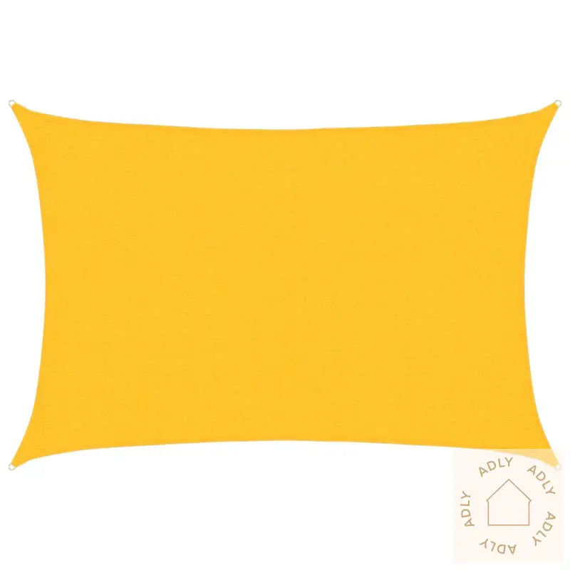 Solseil 160 G/M² Rektangulær Gul 2X2,5 M Hdpe