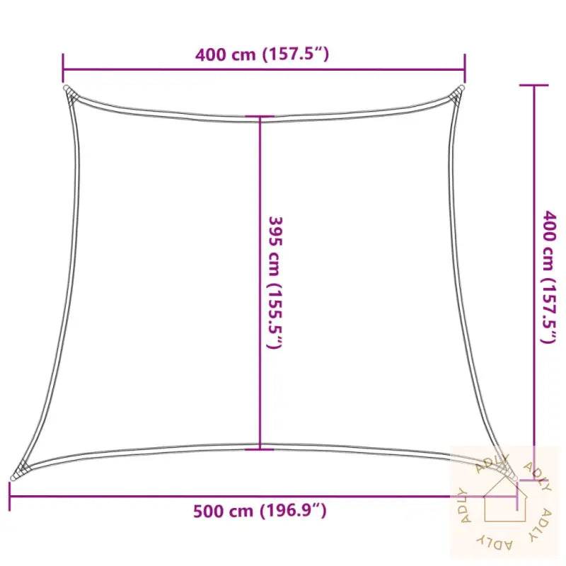 Solseil 160 G/M² Beige 4/5X4 M Hdpe