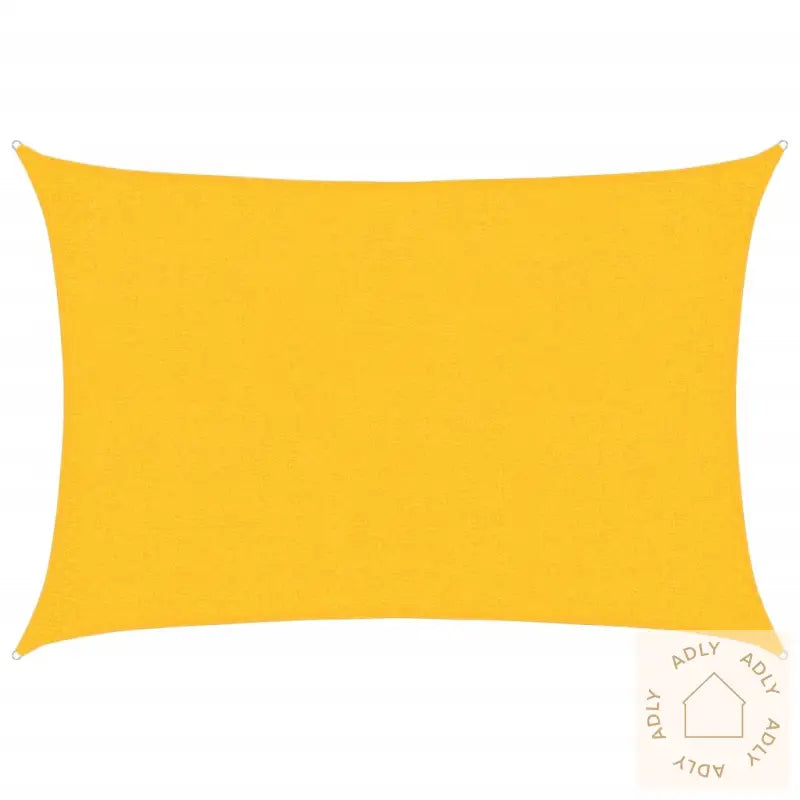 Solseil 160 G/M² Rektangulær Gul 2X3 M Hdpe
