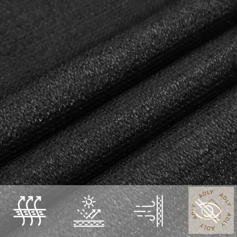 Solseil 160 G/M² Svart 4X4X5,8 M Hdpe