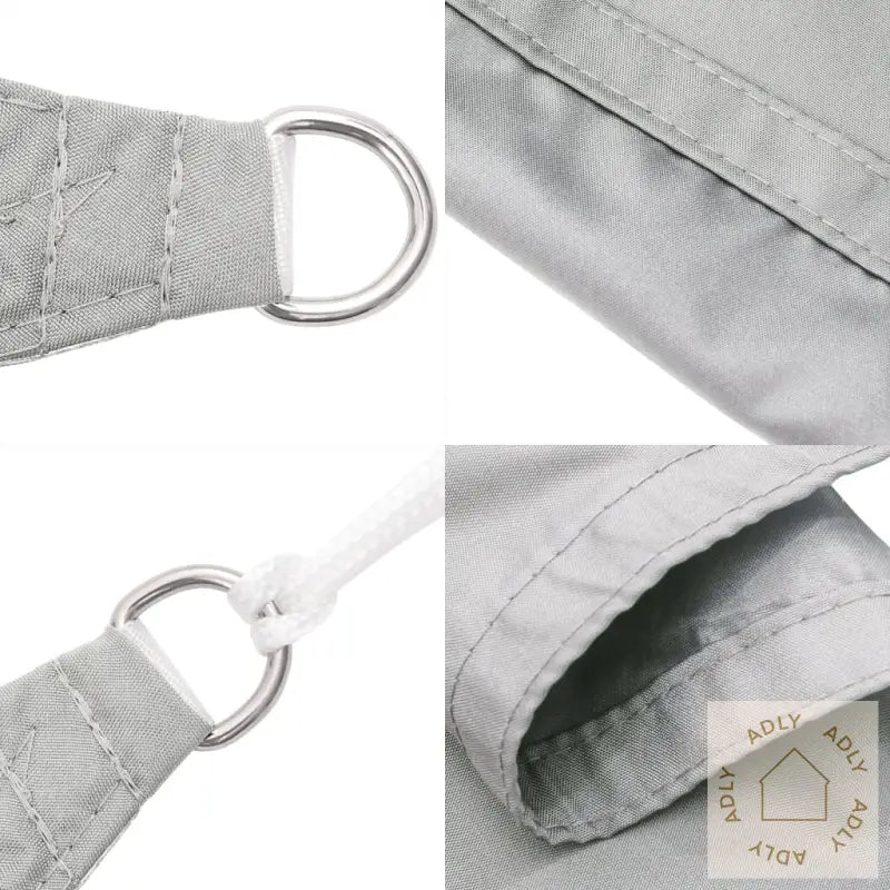 Solseil Lysegrå 4X4X5,8 M 100% Polyester Oxford