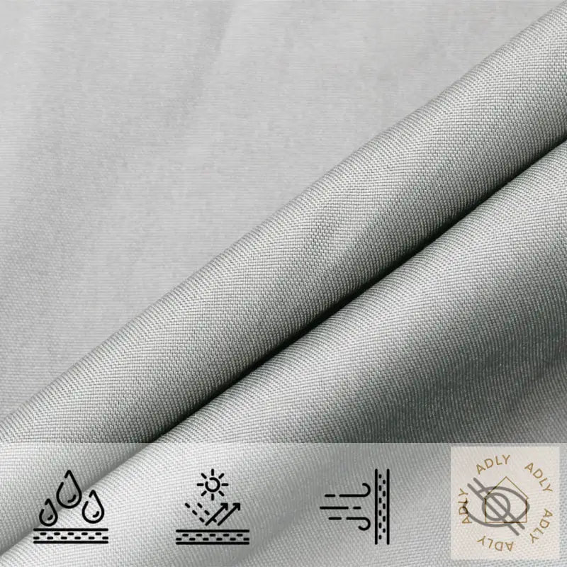 Solseil Lysegrå 3X4X5 M 100% Polyester Oxford