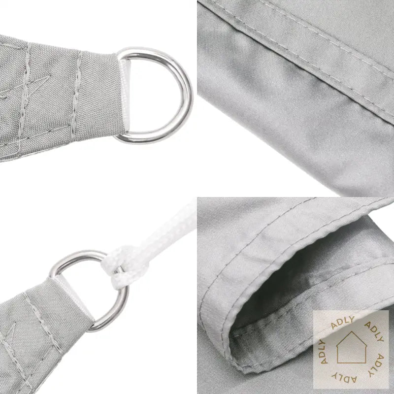 Solseil Lysegrå 3X4X5 M 100% Polyester Oxford