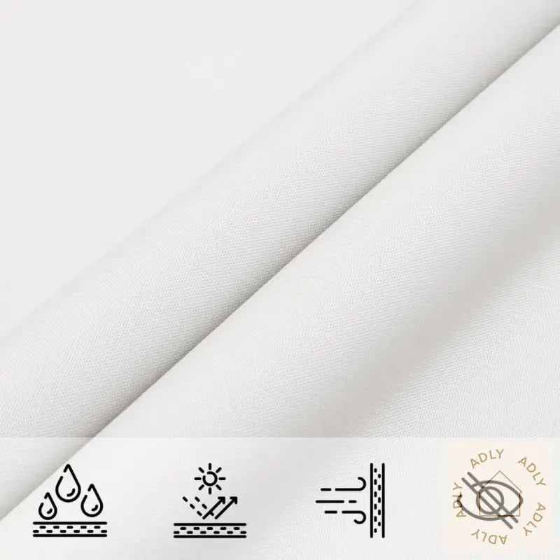 Solseil Oxfordstoff Kvadratisk 2,5X2,5 M Hvit