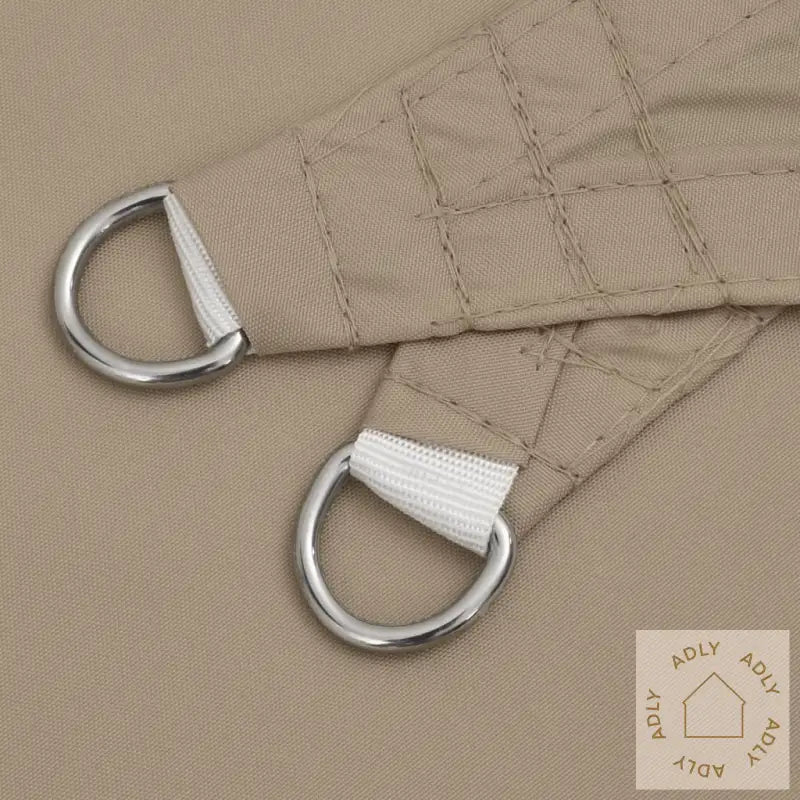 Solseil Oxfordstoff Rektangulær 3,5X4,5 M Gråbrun