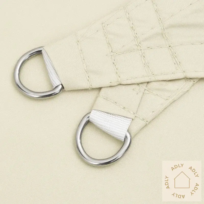 Solseil Oxfordstoff Rektangulær 2,5X4,5 M Kremhvit