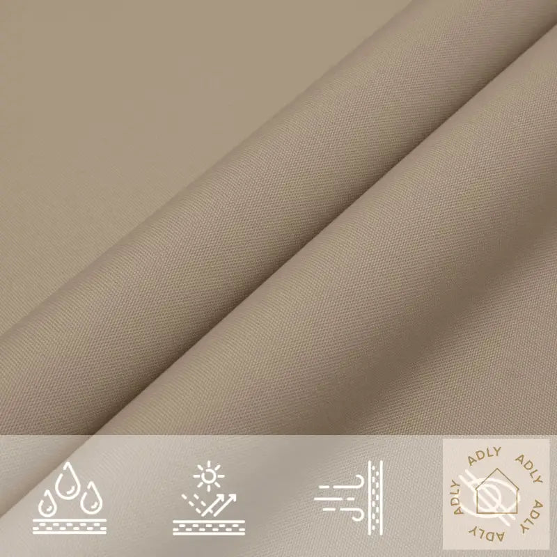 Solseil Oxfordstoff Rektangulær 2,5X4,5 M Gråbrun