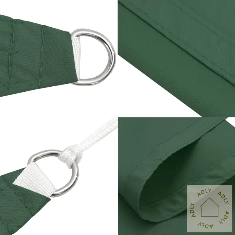 Solseil Oxfordstoff Firkantet 7X7 M Mørkegrønn