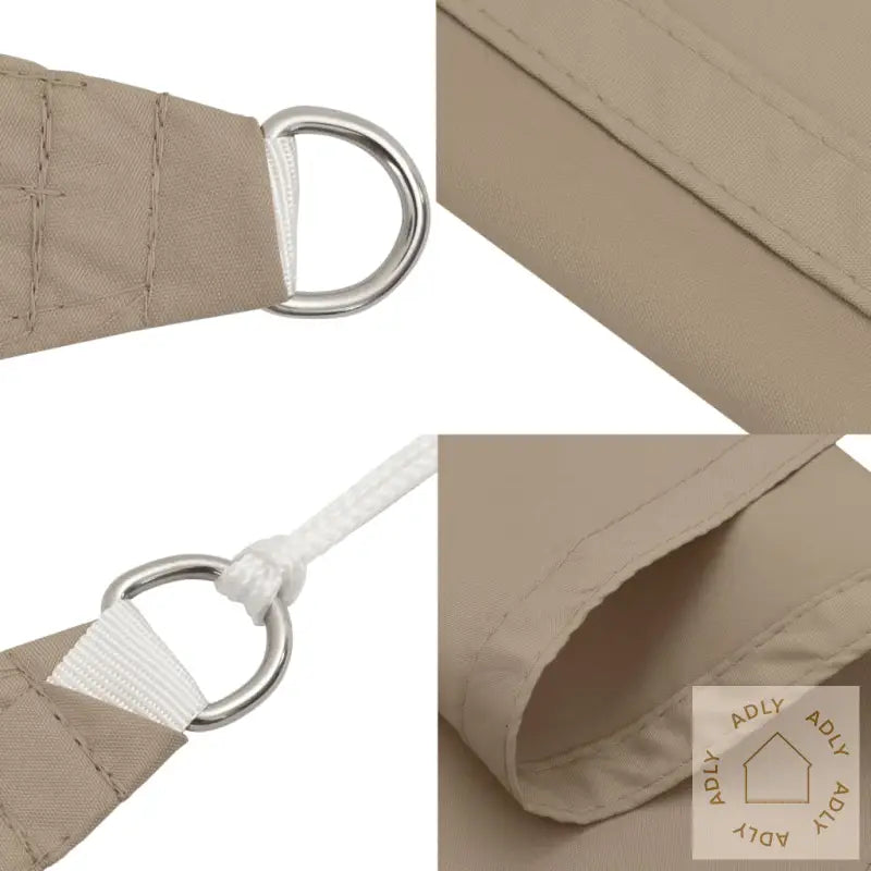 Solseil Oxfordstoff Rektangulær 2,5X4,5 M Gråbrun