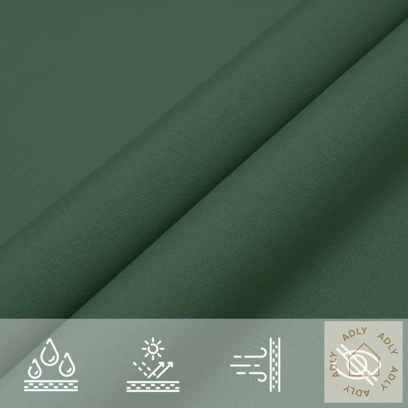 Solseil Oxfordstoff Firkantet 7X7 M Mørkegrønn