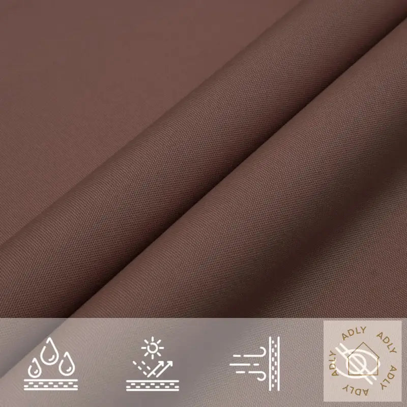 Solseil Oxfordstoff Trekantet 3X4X4 M Brun