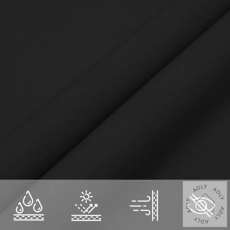 Solseil Oxfordstoff Trekantet 4X4X4 M Svart