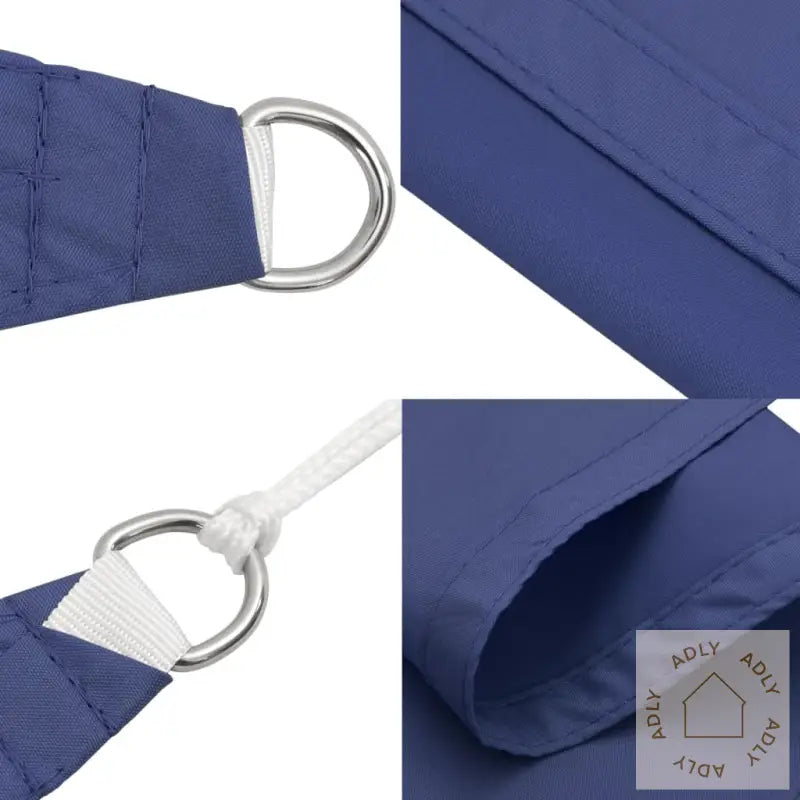 Solseil Oxfordstoff Firkantet 3X3 M Blå