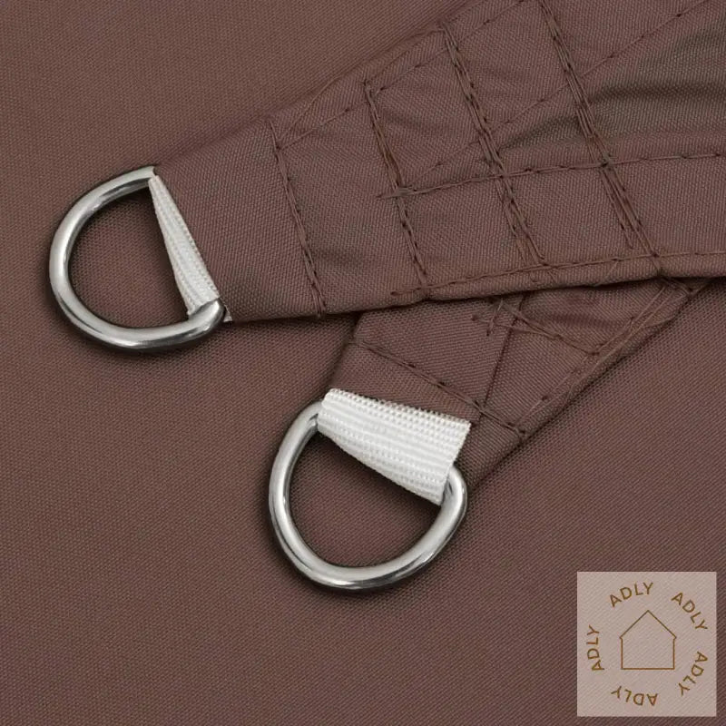 Solseil Oxfordstoff Trekantet 5X7X7 M Brun