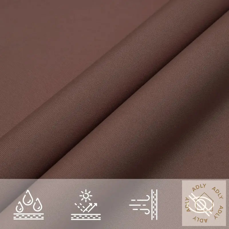 Solseil Oxfordstoff Rektangulær 2X4,5 M Brun