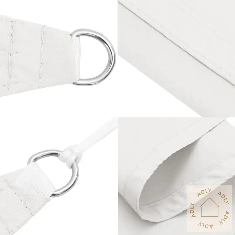 Solseil Oxfordstoff Rektangulær 2,5X5 M Hvit