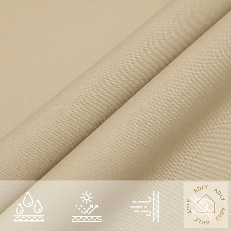 Solseil Oxfordstoff Trekantet 4X5X5 M Beige