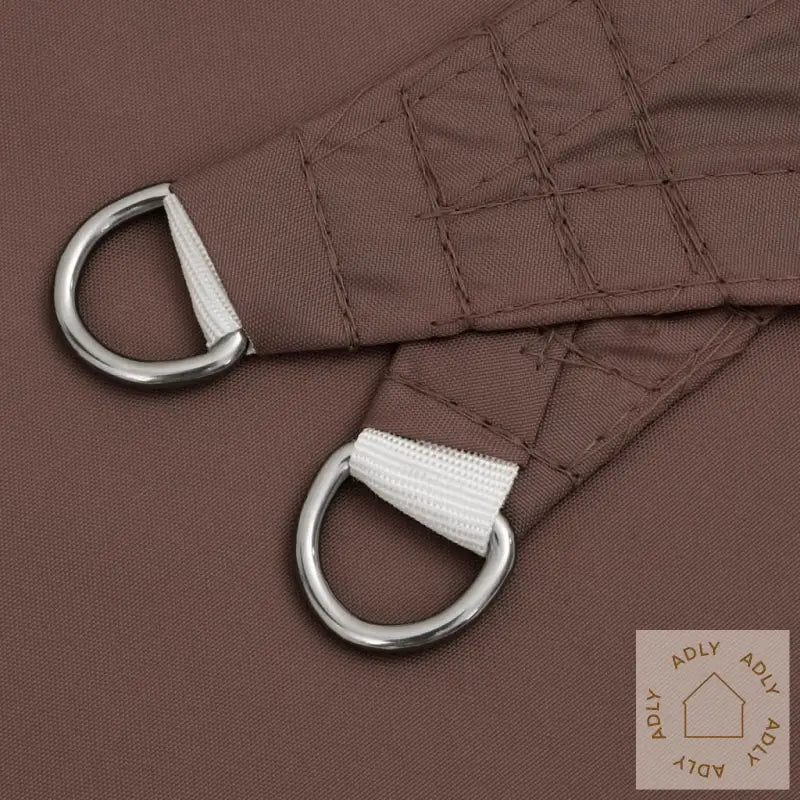 Solseil Oxfordstoff Rektangulær 3X5 M Brun