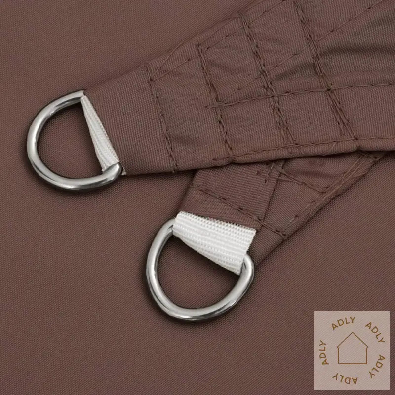 Solseil Oxfordstoff Trekantet 5X5X5 M Brun