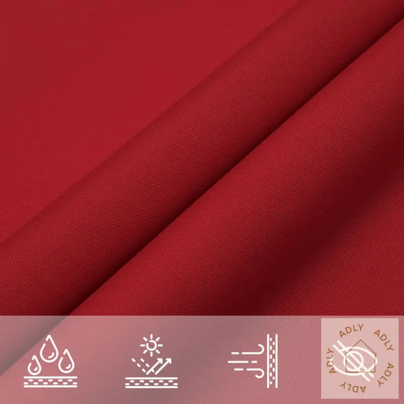 Solseil Oxfordstoff Rektangulær 2,5X4,5 M Rød