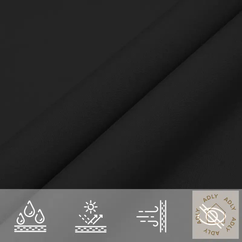 Solseil Oxfordstoff Trekantet 5X5X6 M Svart