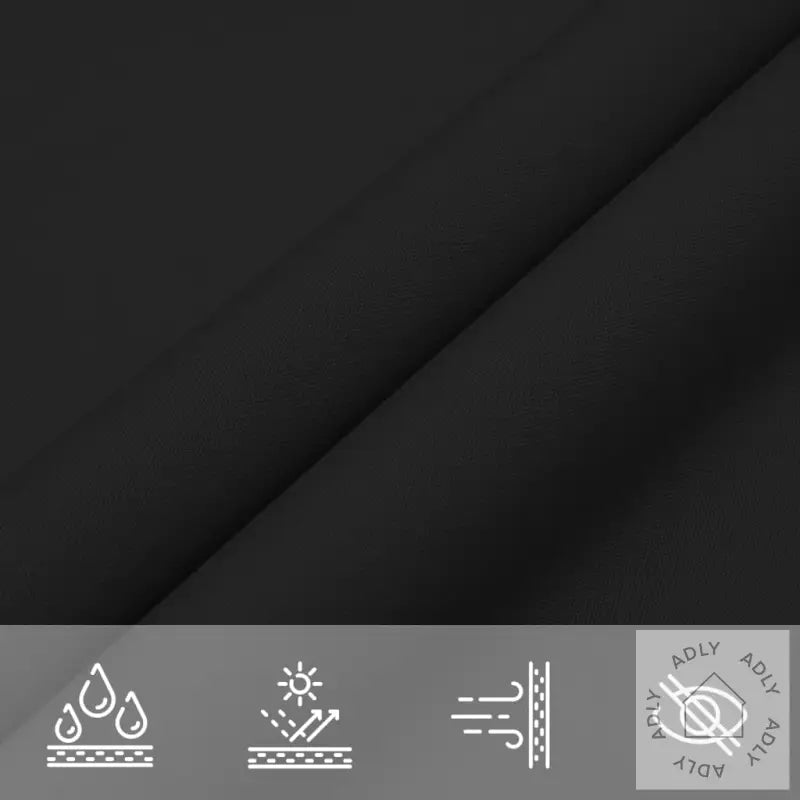 Solseil Oxfordstoff Trekantet 4X5X6,4 M Svart