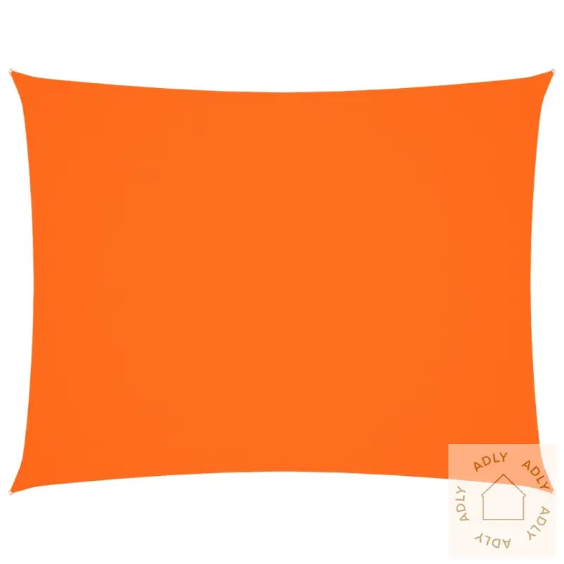Solseil Oxfordstoff Rektangulær 3X6 M Oransje