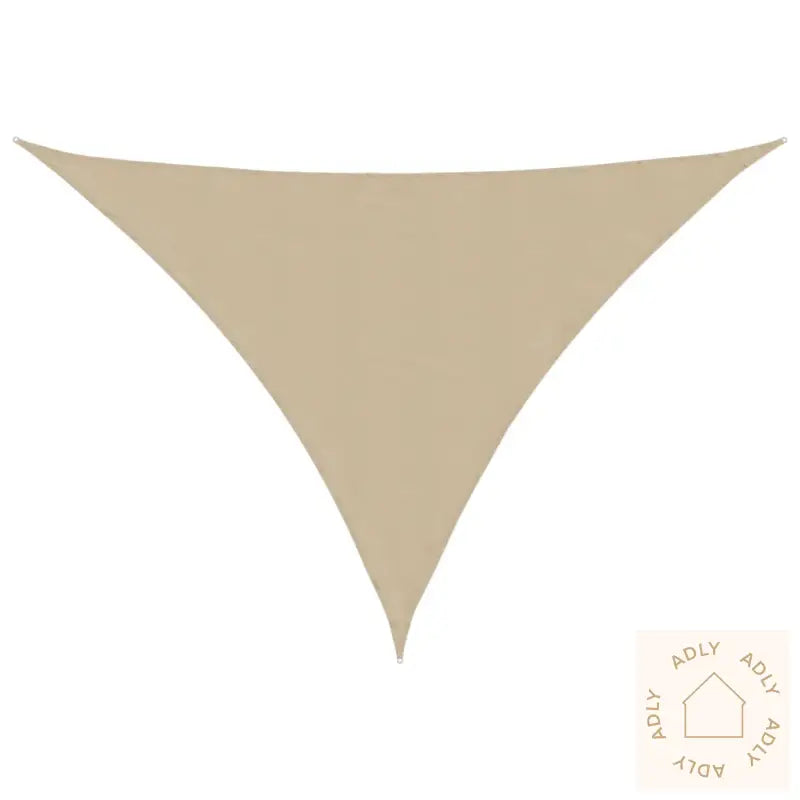 Solseil Oxfordstoff Trekantet 3,5X3,5X4,9 M Beige