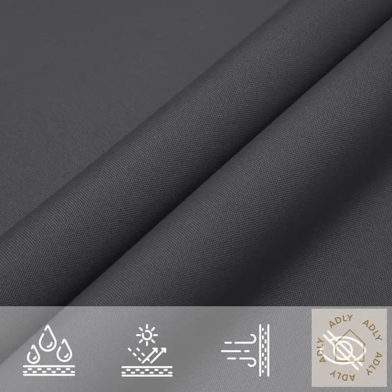 Solseil Oxfordstoff Trekantet 3,5X3,5X4,9 M Antrasitt