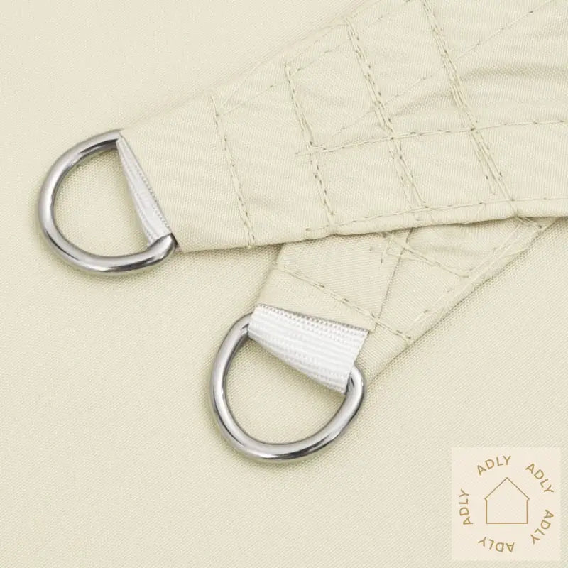 Solseil Oxfordstoff Rektangulær 5X8 M Kremhvit