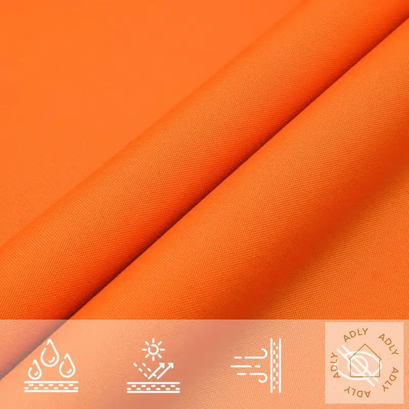 Solseil Oxfordstoff Rektangulær 3X6 M Oransje