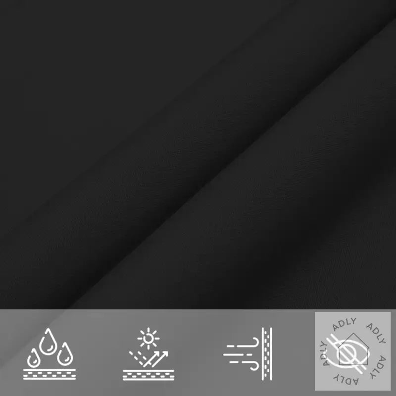 Solseil Oxfordstoff Trekantet 2,5X2,5X3,5 M Svart