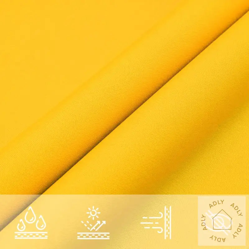 Solseil Oxfordstoff Trekantet 4,5X4,5X4,5 M Gul